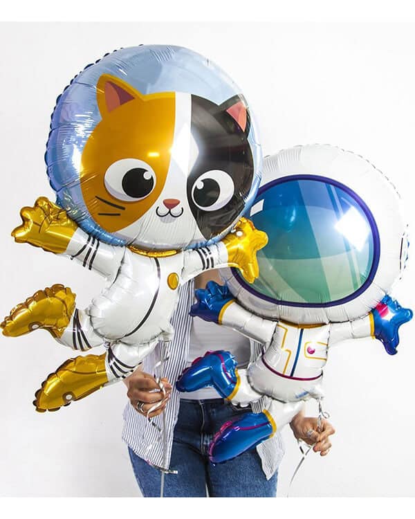 901847_Шар_(38_97_см)_Фигура_Космонавт_в_невесомости_1_шт_1 Фигура Котенок Космонавт 97 см — изображение 2